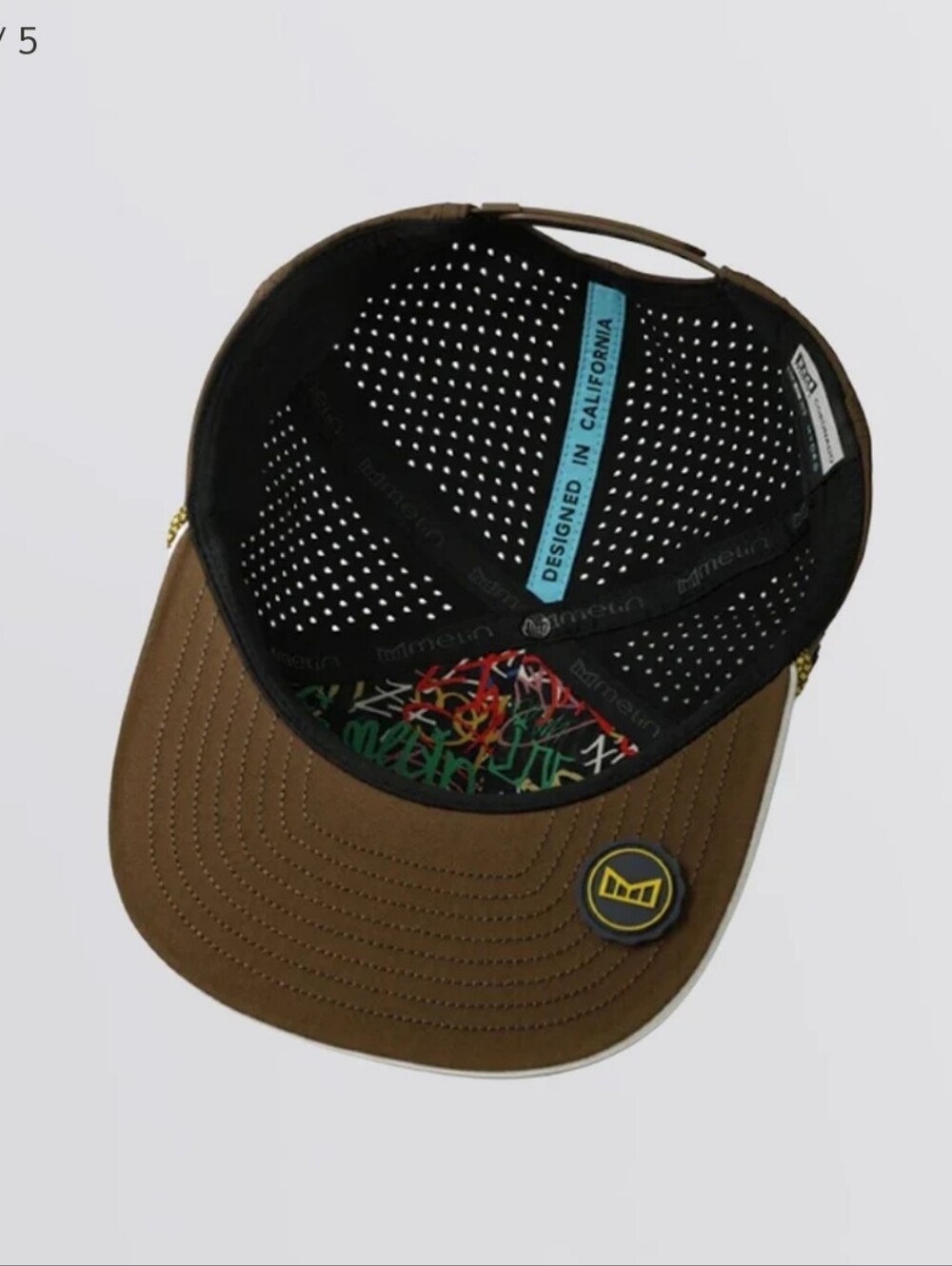 MELIN CORONADO HYDRO PERFORMANCE SNAP BACK HAT IN YELLOW JACKET - Picture 4 of 10